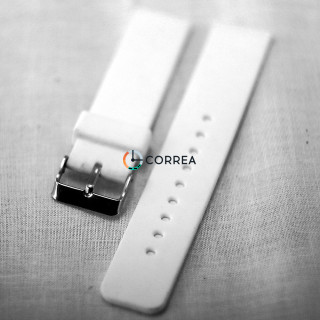 Білий каучуковий ремінець для годинника  RKС-001